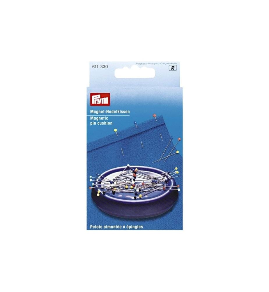 PRYM - Coussin à épingles magnétique 14 x 8 x 3 cm, bleu prune