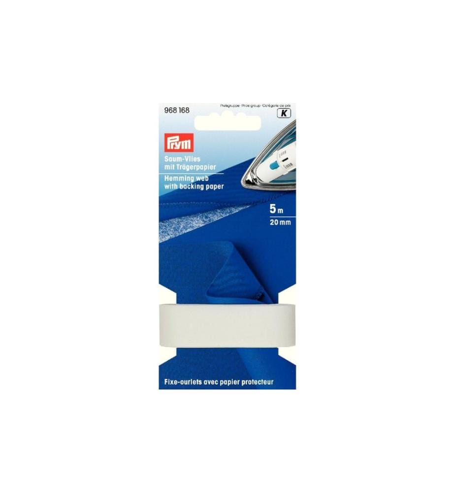 PRYM - Toison Ourlet du papier de fond 20 mm, Blanc