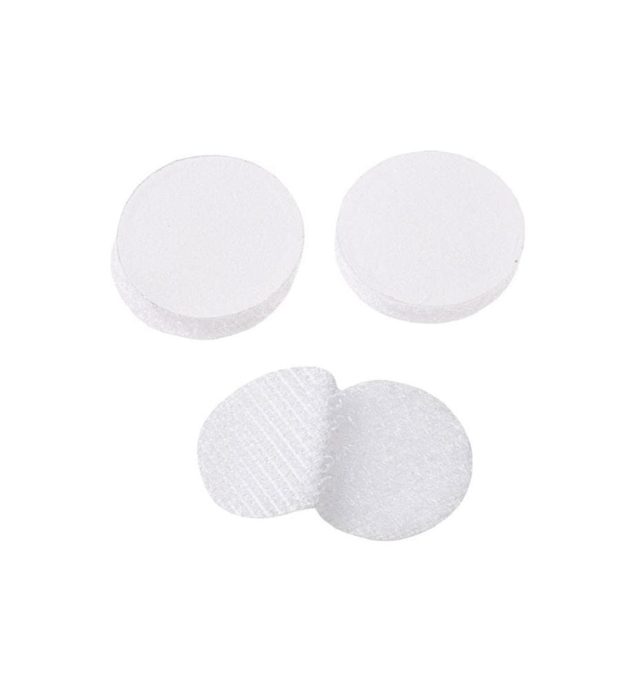 HOBBYFUN - Fermeture velcro 2 cm rond blanc 20 Pièce/s