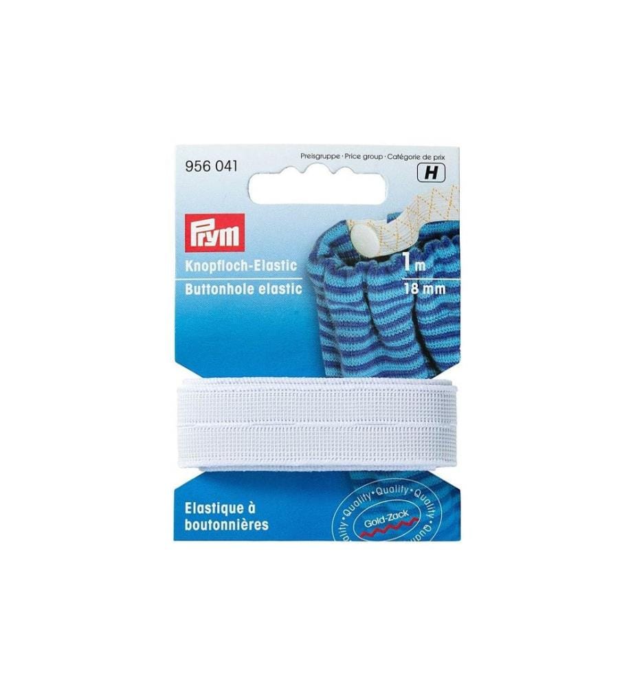 PRYM - Bande élastique Blanc, 1 m x 18 mm