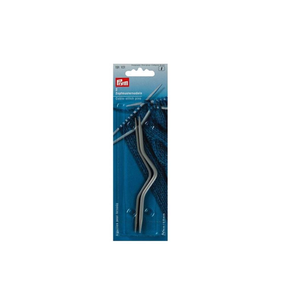 PRYM - Aiguille à torsades Gris, 2.50 + 4.00 mm