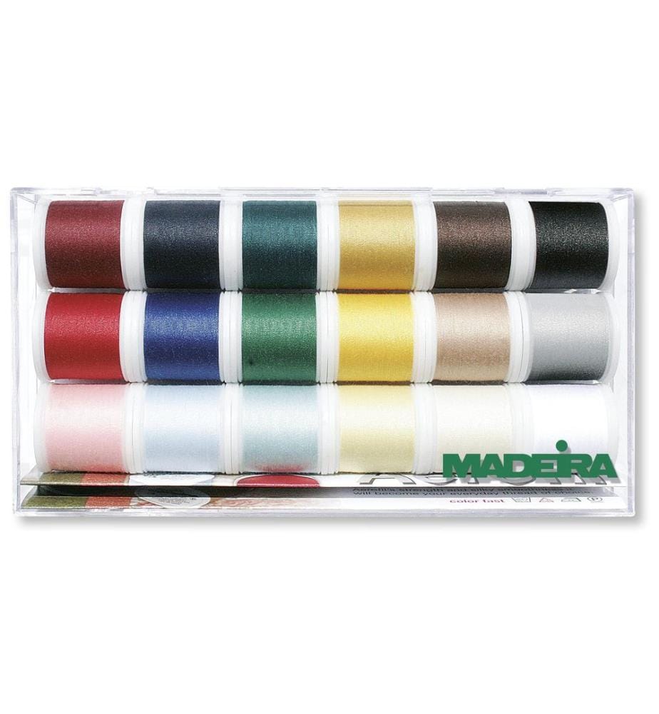 MADEIRA - Fil à coudre, à quilter et à surjeter Boîte de fil Aerofil Multicolore