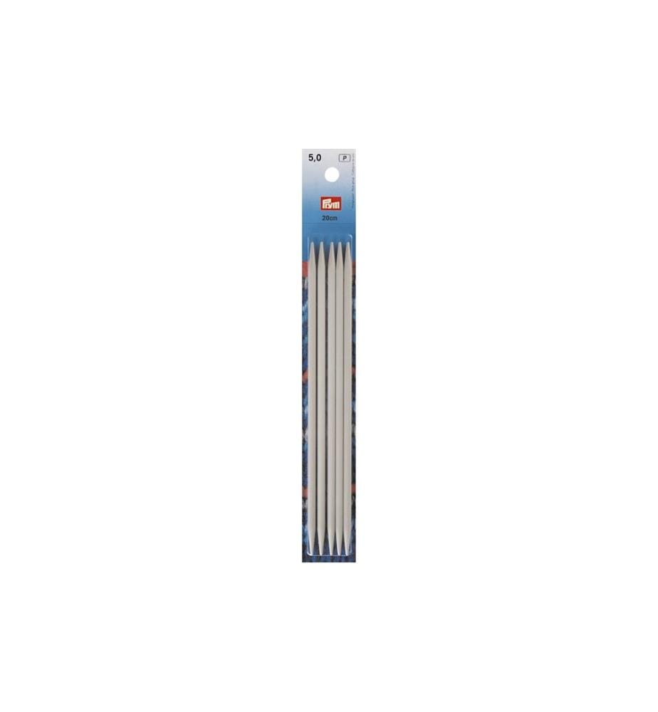 PRYM - Aiguilles à tricoter pour bas Ø 5 mm x 20 cm