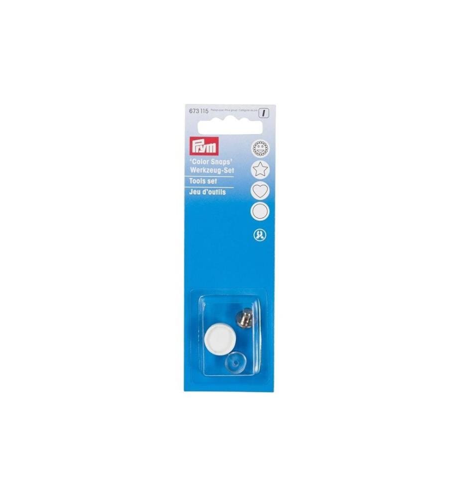 PRYM - Boutons poussoirs Color Snaps, Rond Kit d'outils