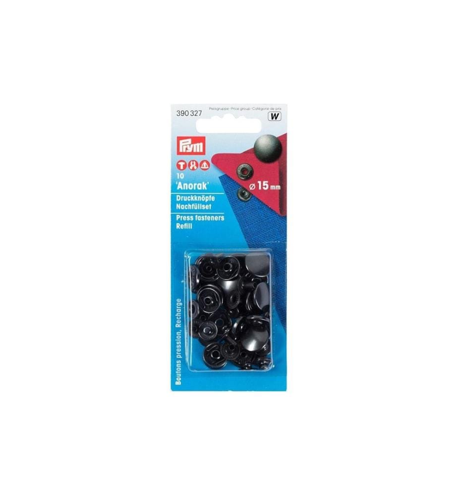 PRYM - Boutons poussoirs Anorak Bruni, 15 mm