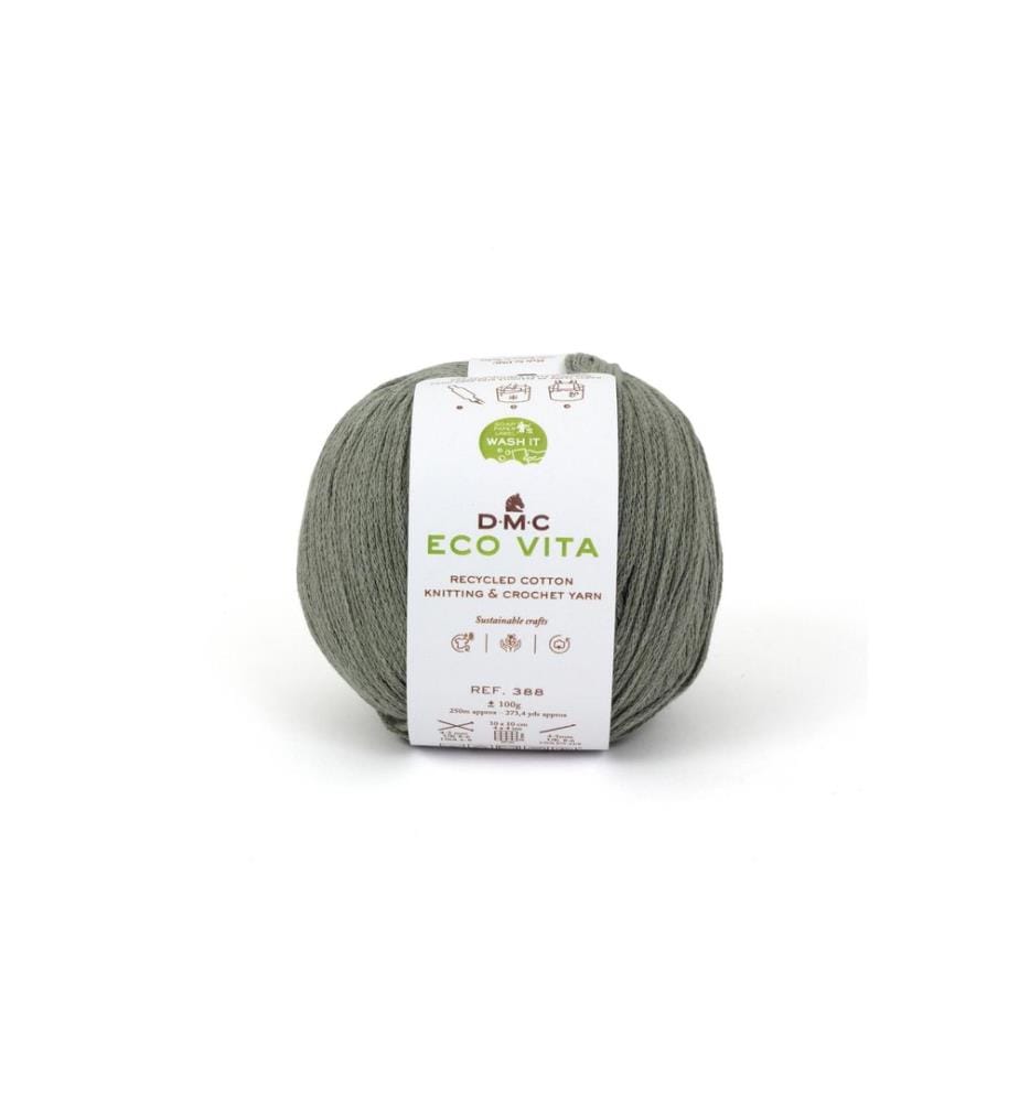 DMC - Laine Eco Vita 100 g, Vert mousse