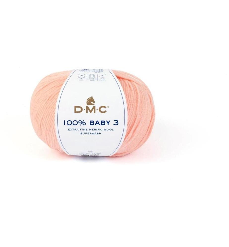 DMC - Laine 100% bébé 3 Pêche
