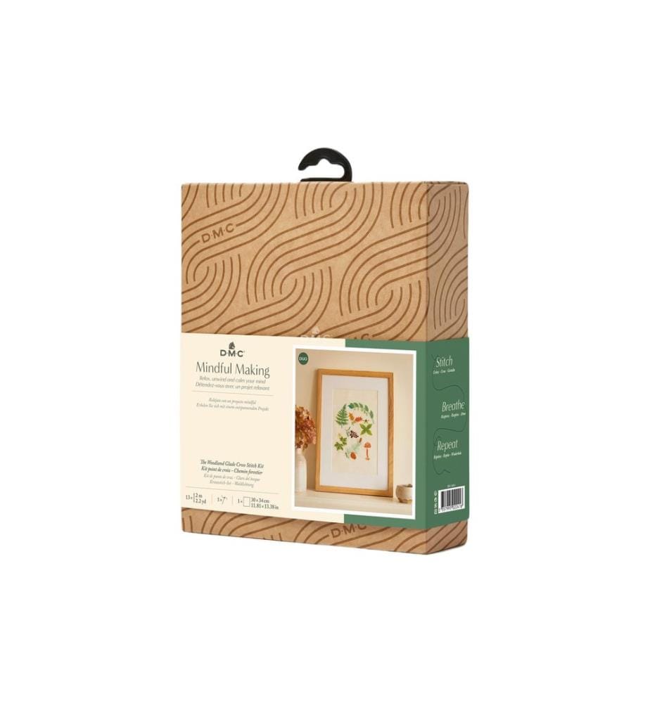 DMC - Set de broderie Mindful Making Chemin forestier, 17 x 20 cm