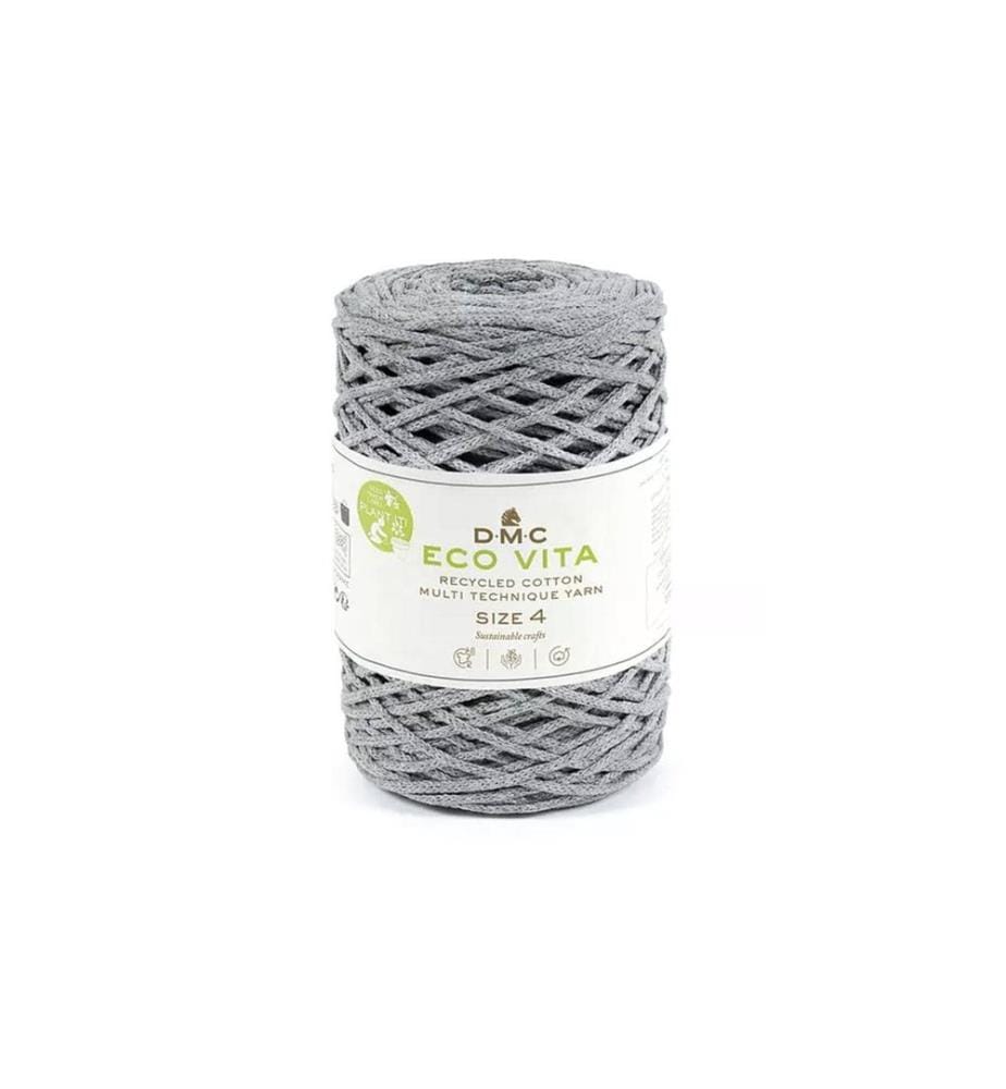 DMC - Laine Nova Vita Cordon Macrame 2 mm 250 g Gris clair