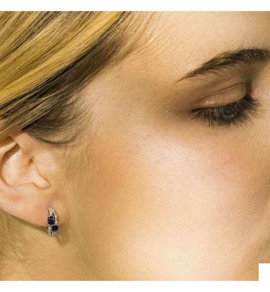Boucles d'Oreilles en Or Thalassa 375/100 - Argenté
