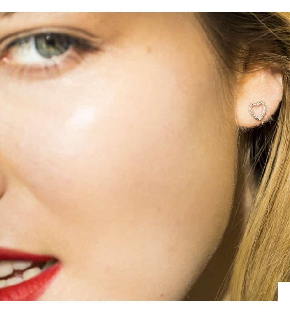 Boucles d'Oreilles Cagliari 375/100 - Argenté et Bleu Clair