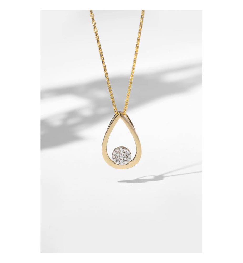 Pendentif Poire Deluxe - Or Jaune 375/1000