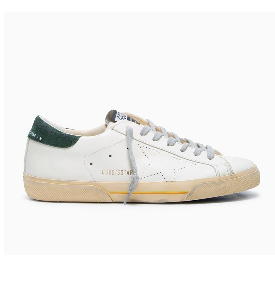 Baskets Super-Star en blanc et vert - Blanc Vert