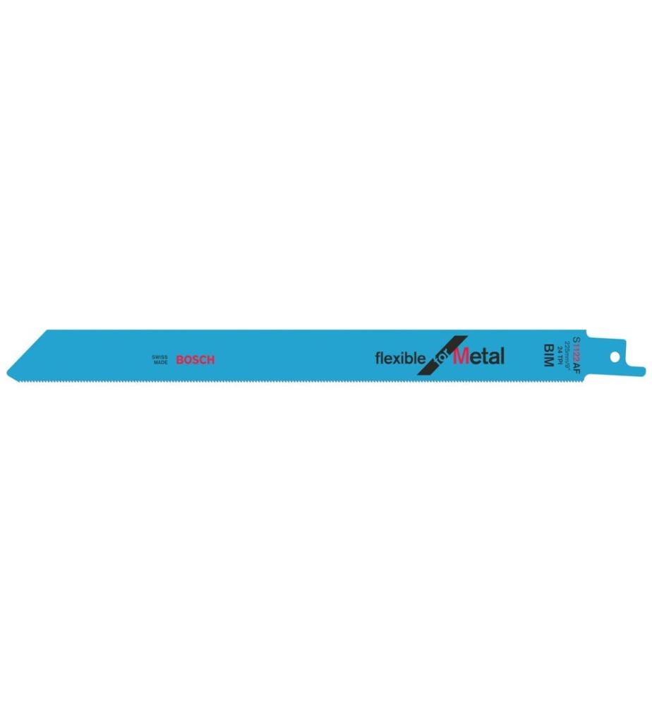 BOSCH - Professional Lame de scie sabre S 1122 AF Flexible for Metal, 5 pièces