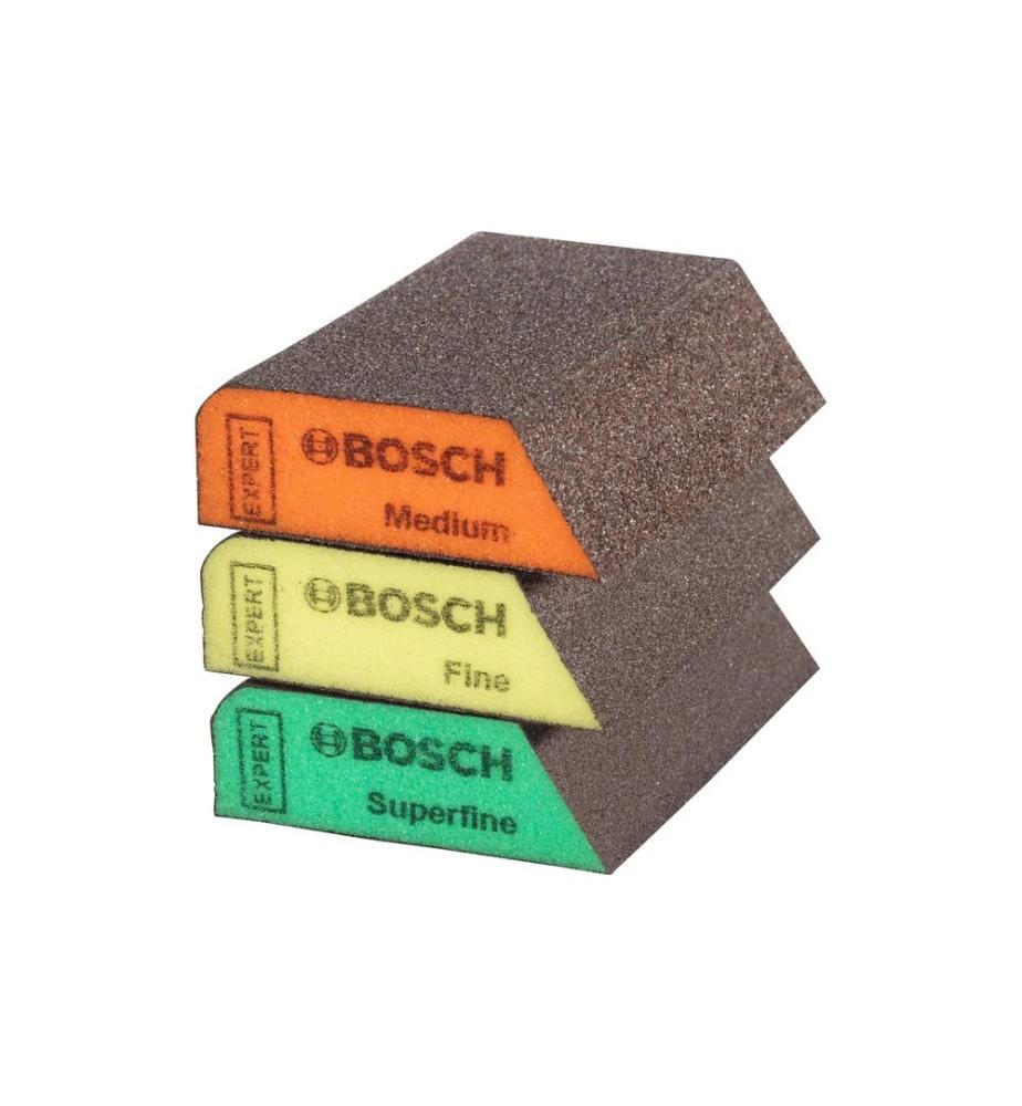 BOSCH - Professional Bloc de ponçage universel Expert S470, 3 pièces, 69 x 97 x 26 mm