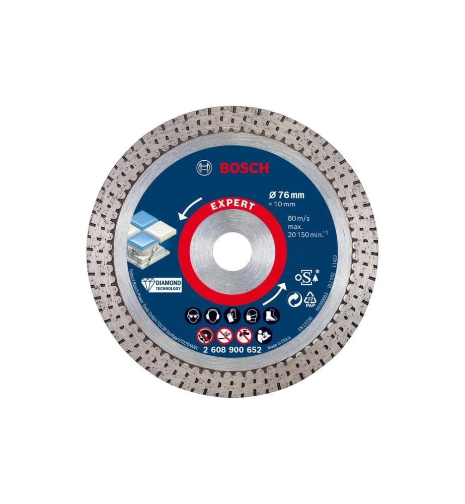 BOSCH - Professional Disque de coupe diamanté EXPERT HardCeramic, 76 mm