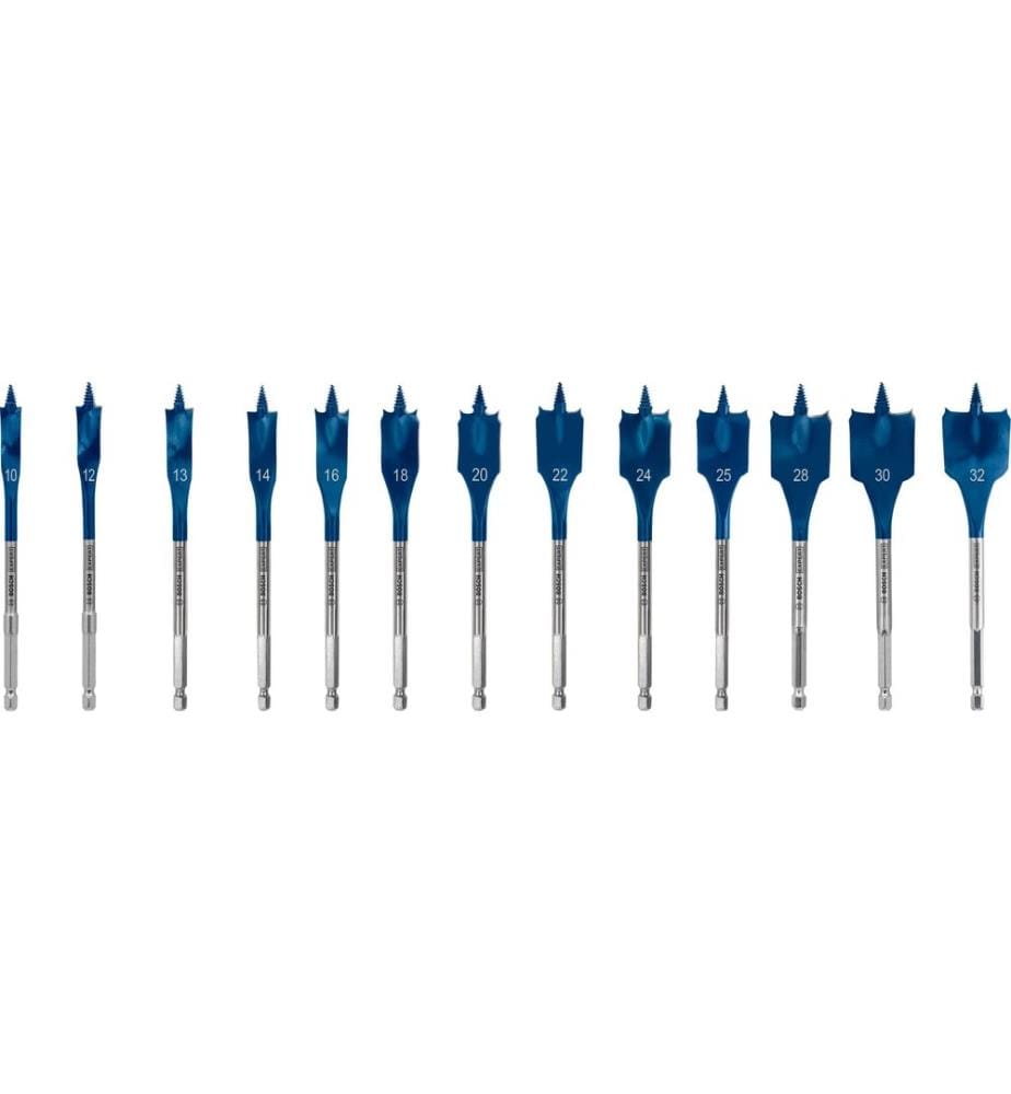 Bosch Professional Jeu de forets à fraisage plat Expert Self Cut Speed, 13 pièces