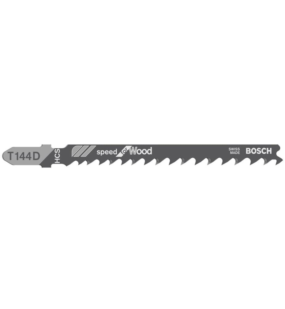 Bosch Professional Lame de scie sauteuse T 144 D Speed for Wood, 25 pièces