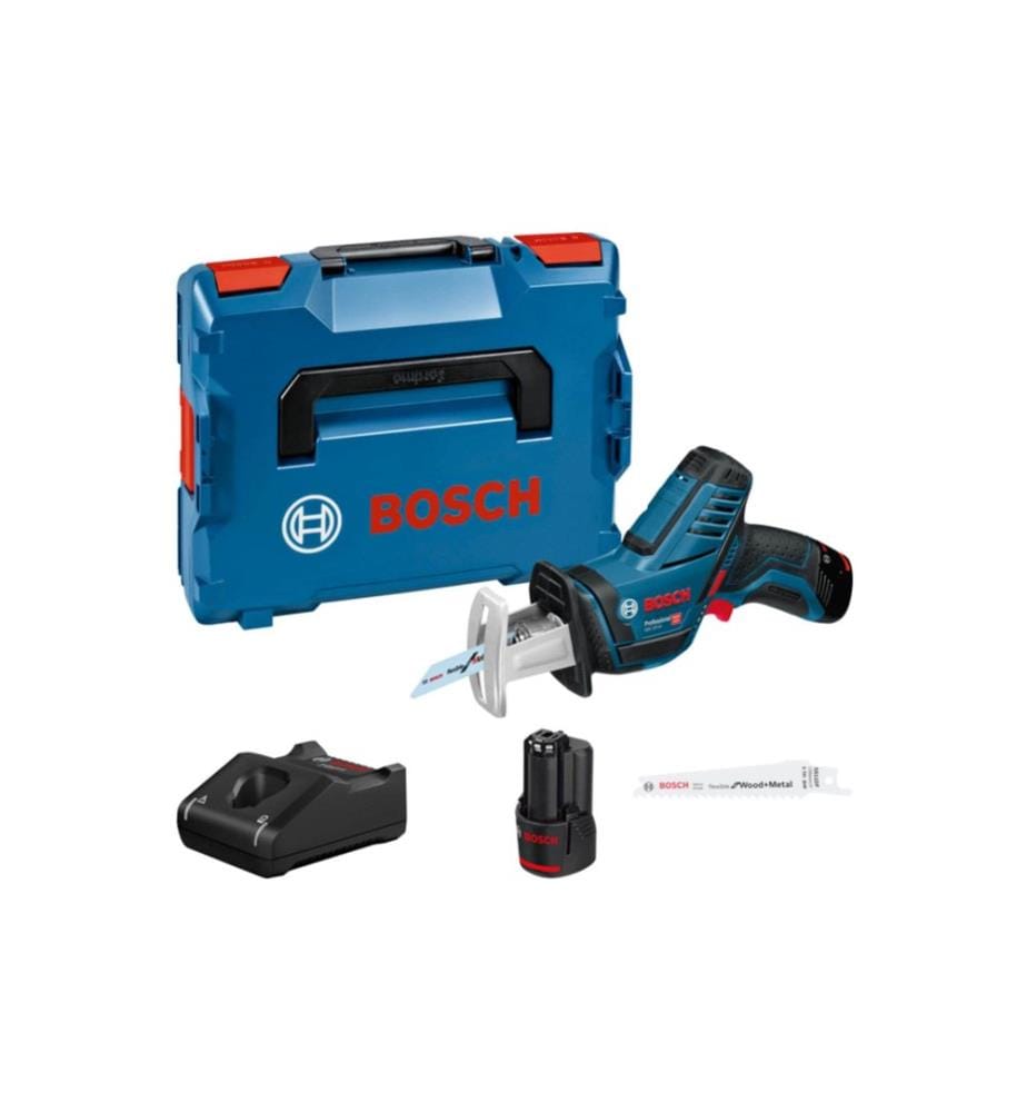 Scie sabre sans fil Bosch Professional PRO GSA 12V-14 dans L-BOXX avec 2 batteries