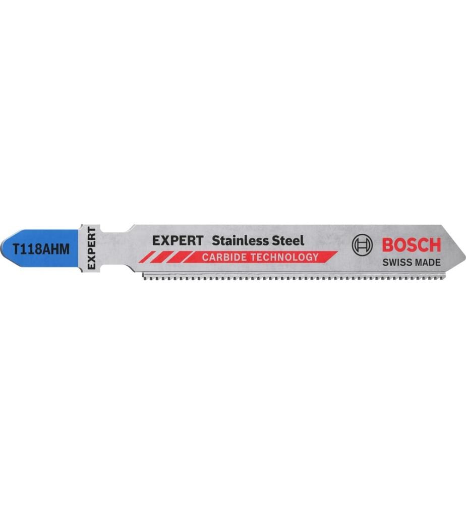 Bosch Professional Lame de scie sauteuse EXPERT Stainless Steel T 118 AHM, 3 pièces