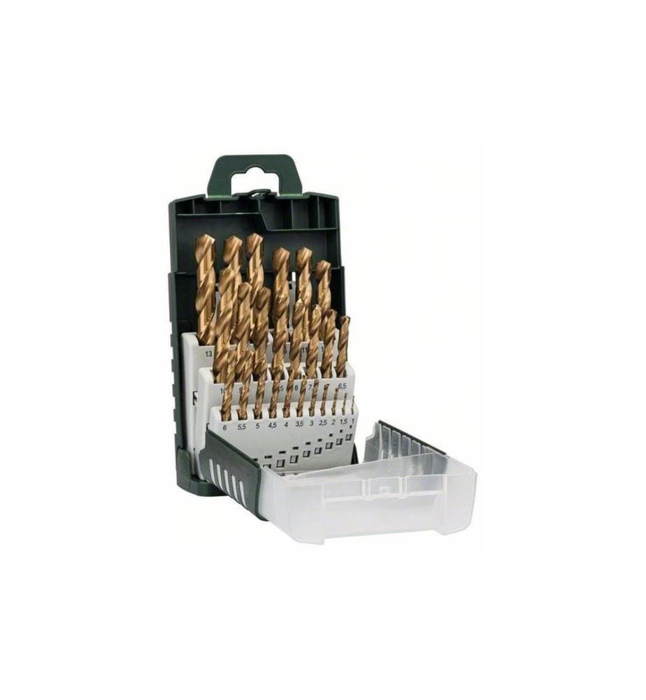 Bosch Jeu de forets à métaux HSS-TiN 25 pièces