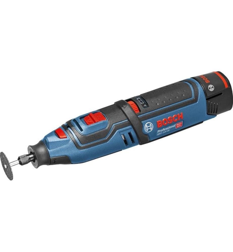 Bosch Professional Outil multifonction GRO 12 V-35 + 2x GBA 12 V 2.0 Ah
