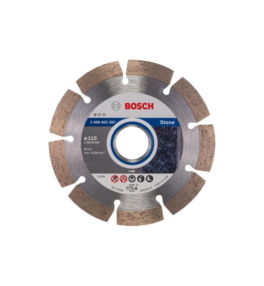 Bosch Professional Disque de coupe diamant Standard for Stone, 115 x 1.6 x 10 mm