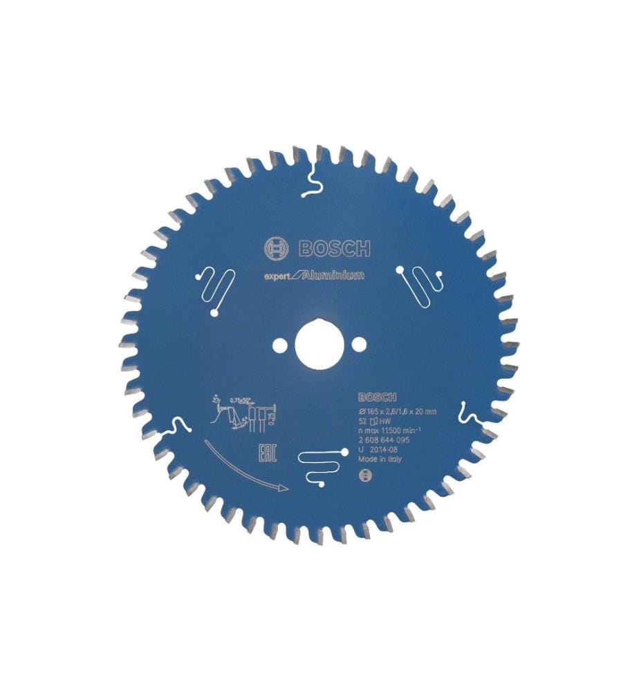 Lame de scie circulaire Bosch Professional 165 x 20 x 2,6 mm Expert pour aluminium