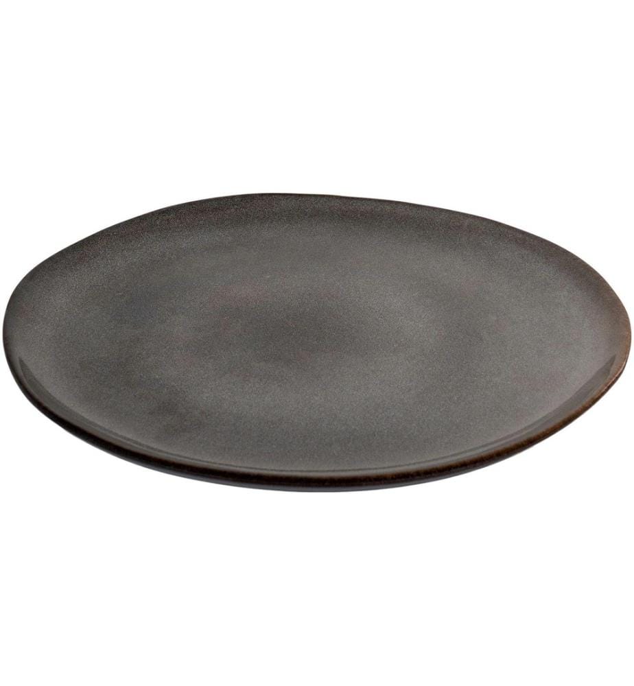 House Nordic - Assiettes pour le petit-déjeuner et à dessert Selma 4 Pièce/s, Brun/Gris