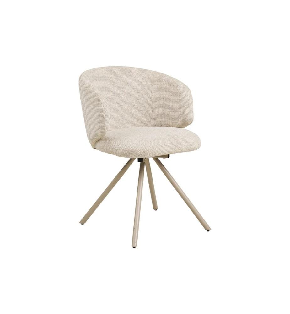 House Nordic - Chaise de salle à manger Fulham, Sable, set de 2