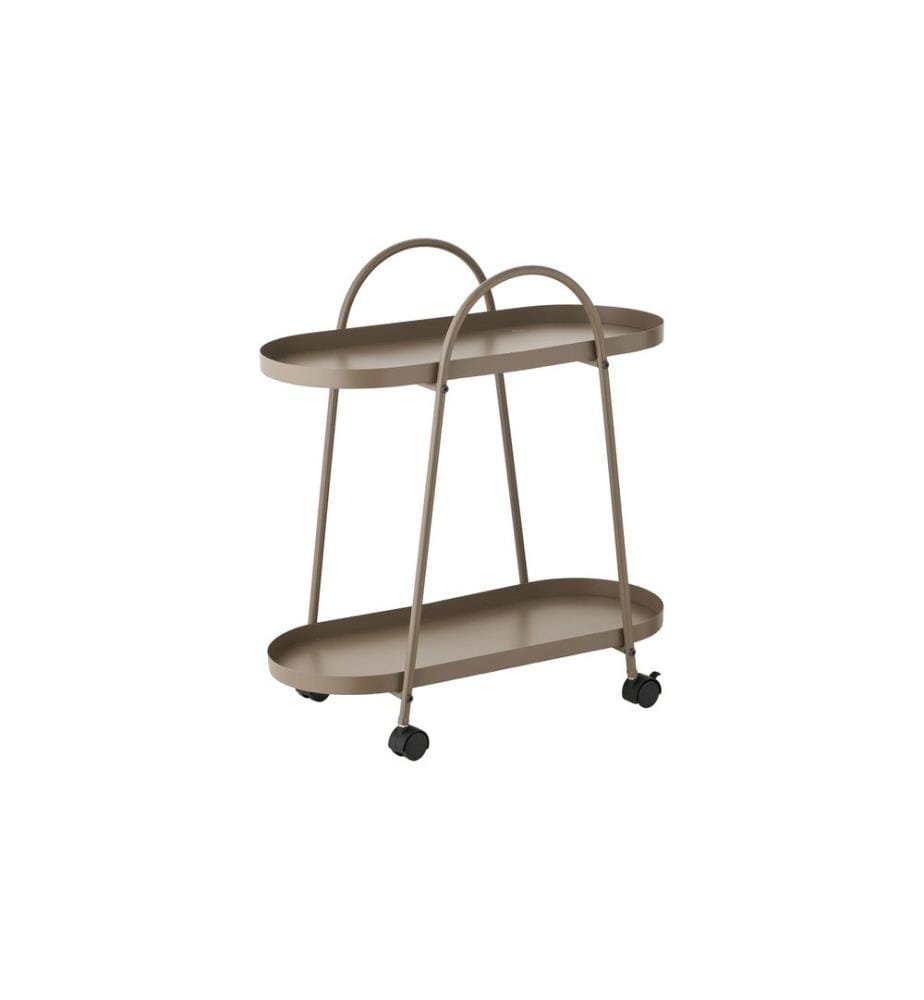 House Nordic - Chariot de service Empoli 60 x 27.5 x 64 cm, brun