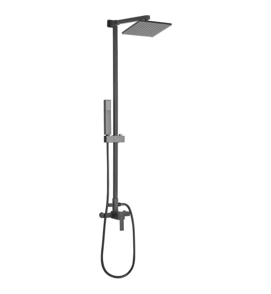 Ensemble de douche avec mitigeur et douche de pluie TAGBO Noir