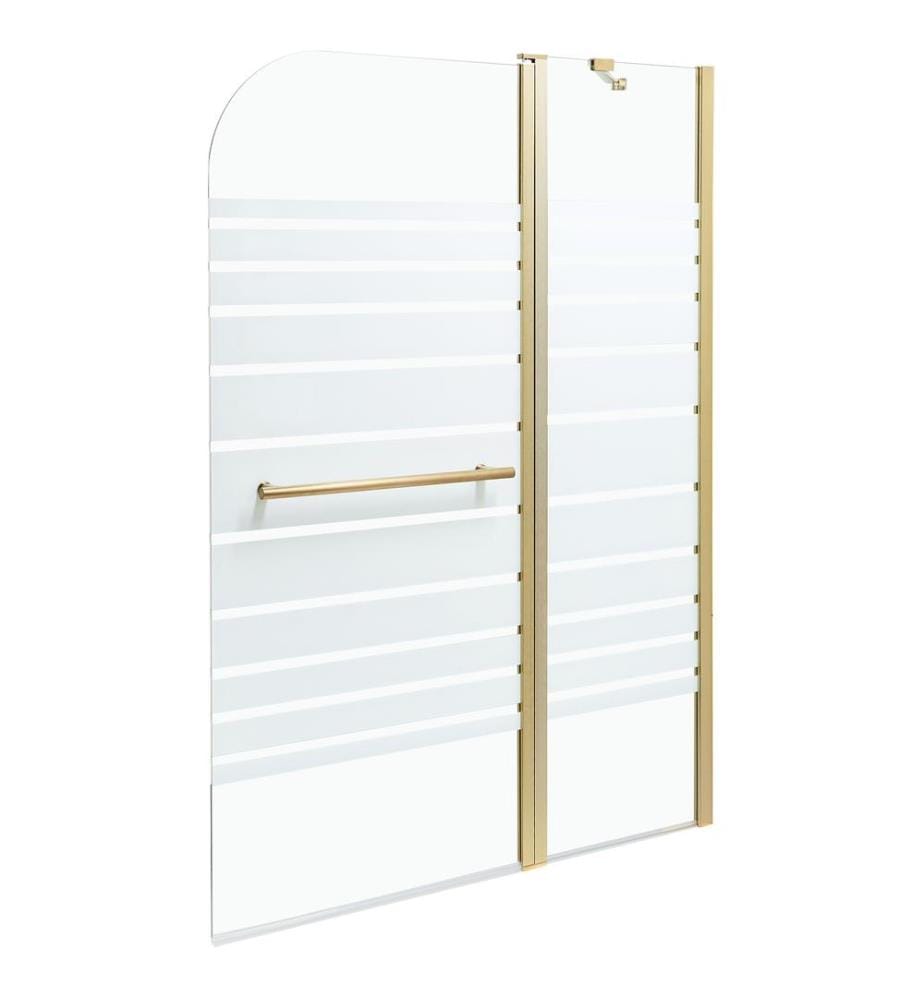 Paroi de bain douche TUAPI 140 x 100 cm Doré