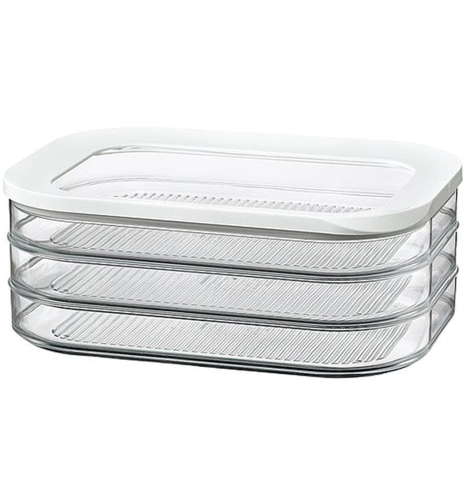 MEPAL - Récipients à provisions Modula 3 pièces, 0.55 l, Blanc