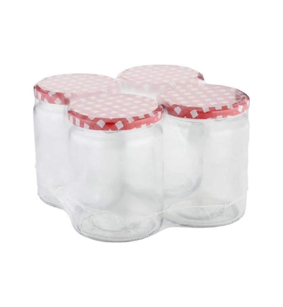 Axentia - Bocaux à conserves Karo 540 ml, 4 Pièce/s