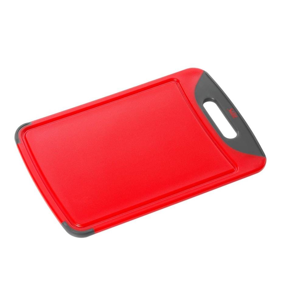 Silit - Planche à découper 25 cm x 38 cm, rouge