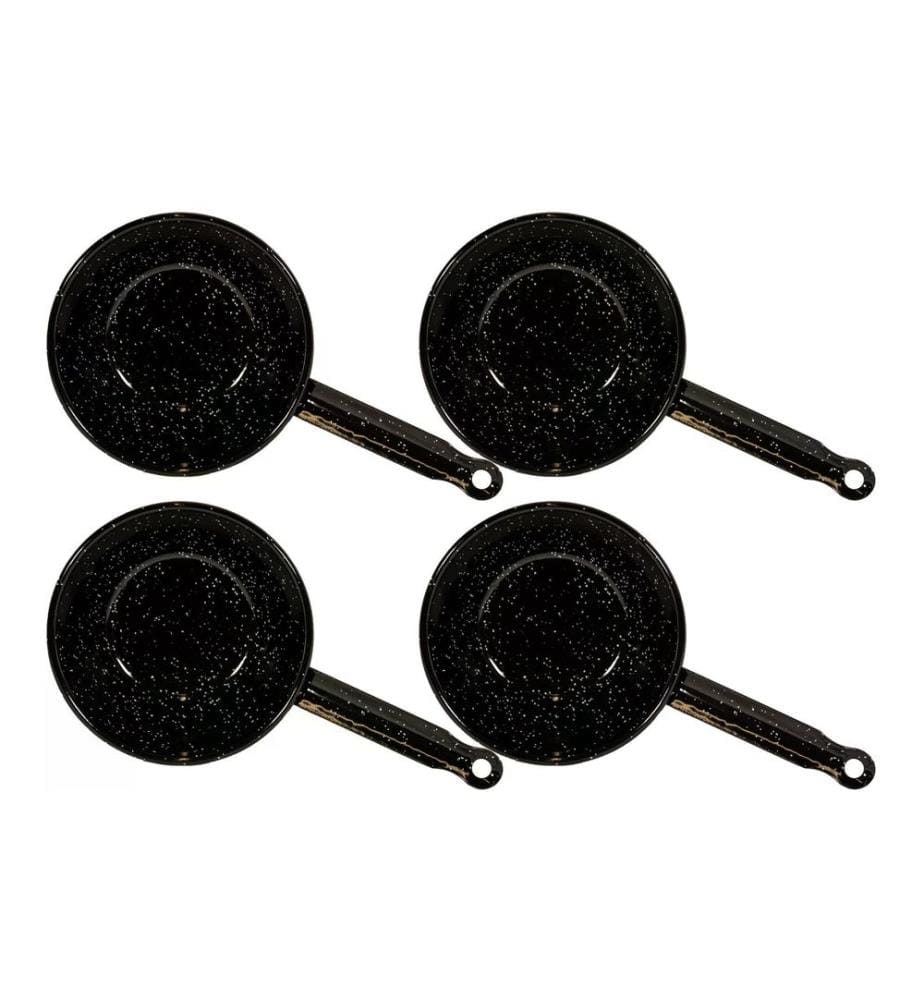 Garcima - Poêle pour barbecue avec manche, set de 4, Ø 14 cm