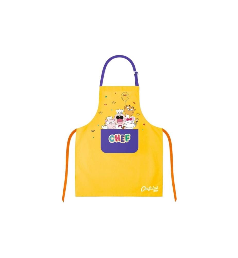 Chefclub - Tablier de cuisine avec poche avant Jaune