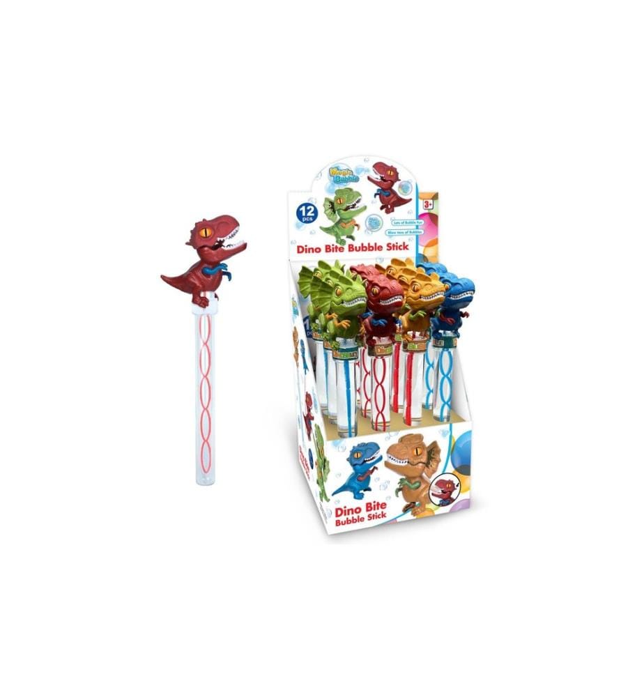 Totally - Bulles de savon Dino Bite Bubble Stick assorti