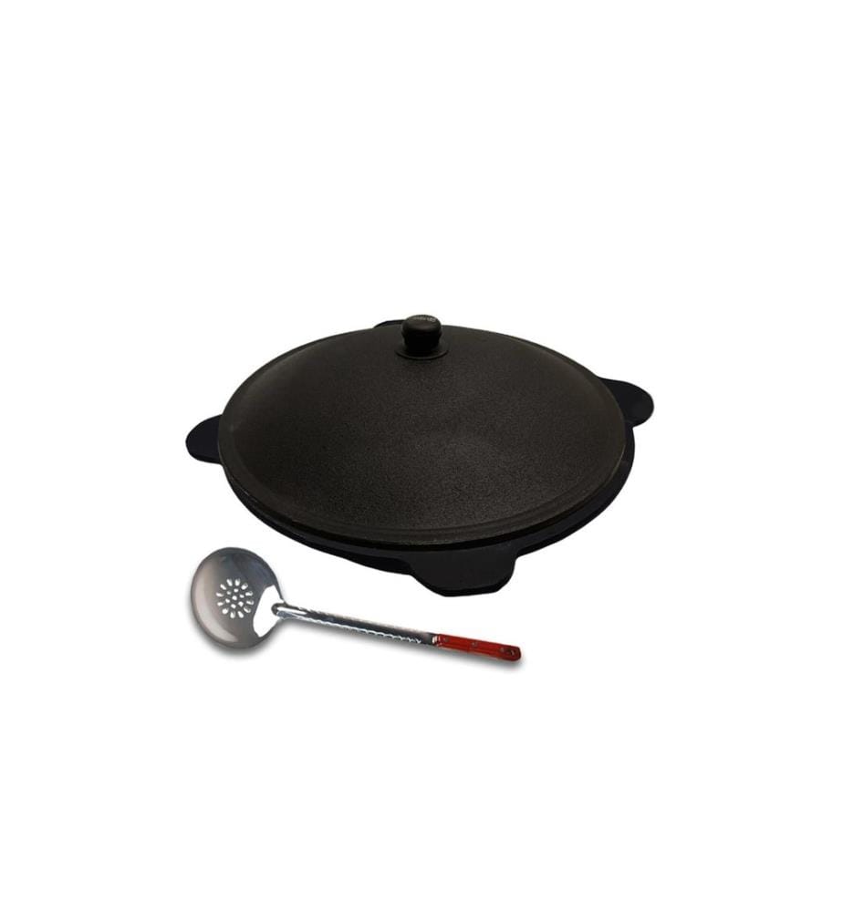 GRILLPETER - Kazan ouzbek avec écumoire 12 L