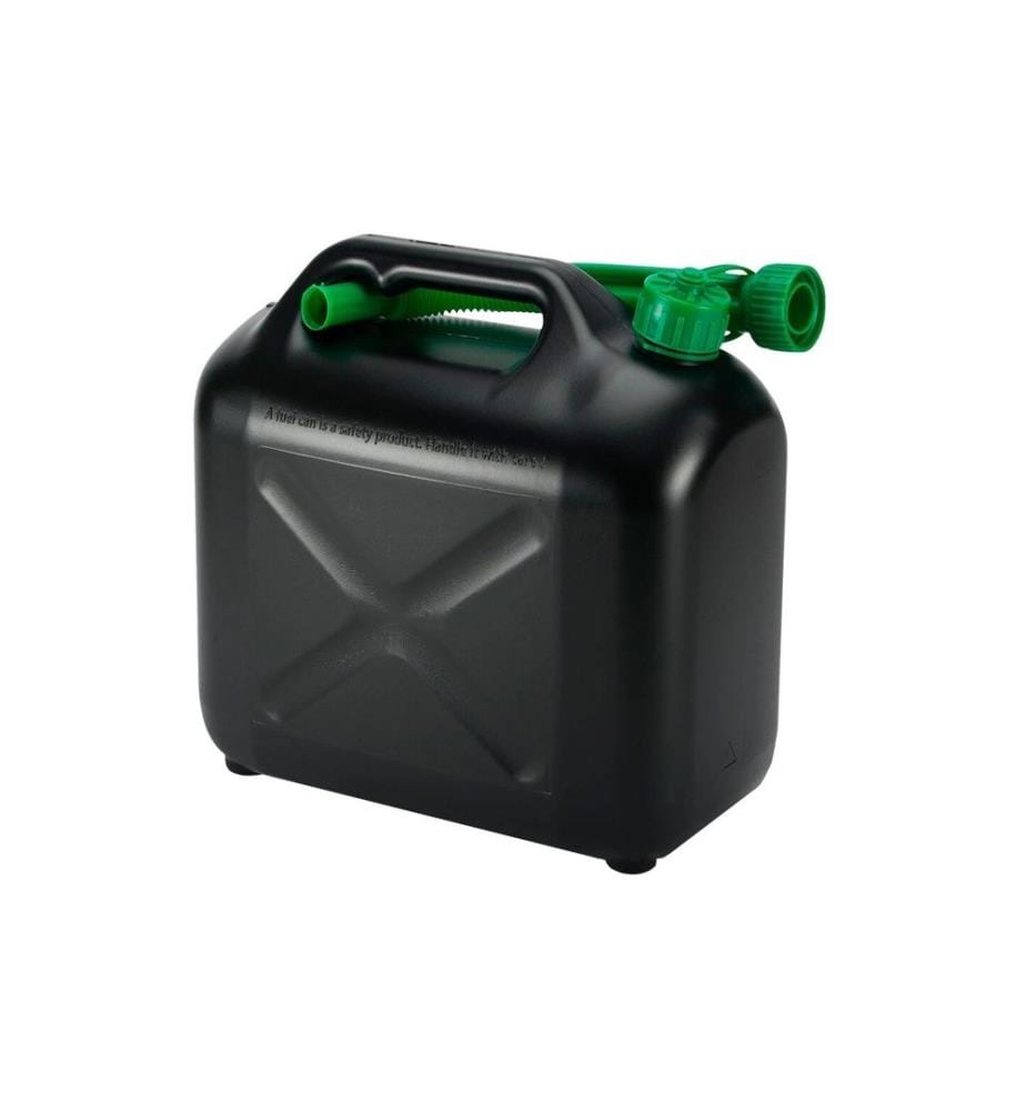 TopLine - Bidon à essence plastique, 10 litres, noir