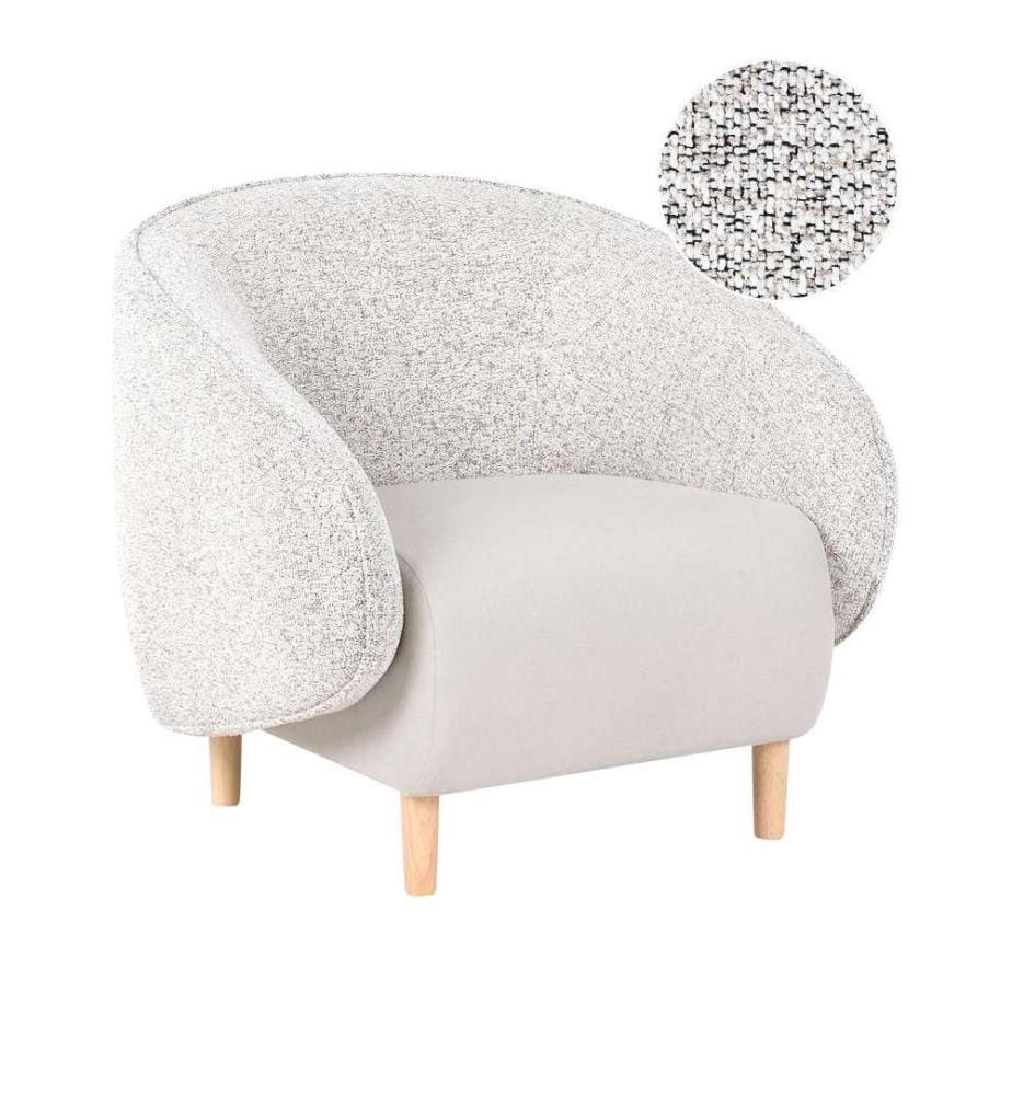 Fauteuil UMEA Tissu Beige clair