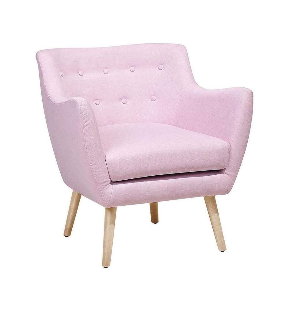 Fauteuil DRAMMEN Tissu Rose