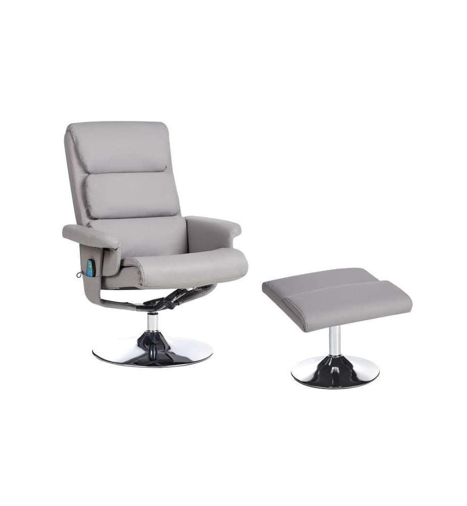 Fauteuil massant LEGEND Cuir PU Gris