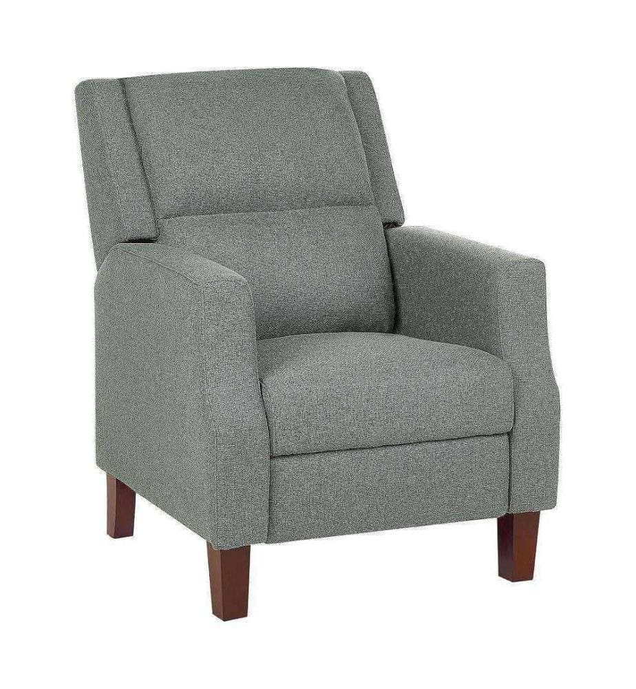 Fauteuil inclinable EGERSUND Repose-pieds inclus Tissu Vert clair