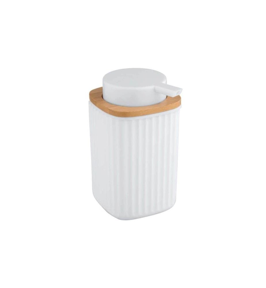 WENKO - Distributeur de savon Rotello 250 ml, Blanc