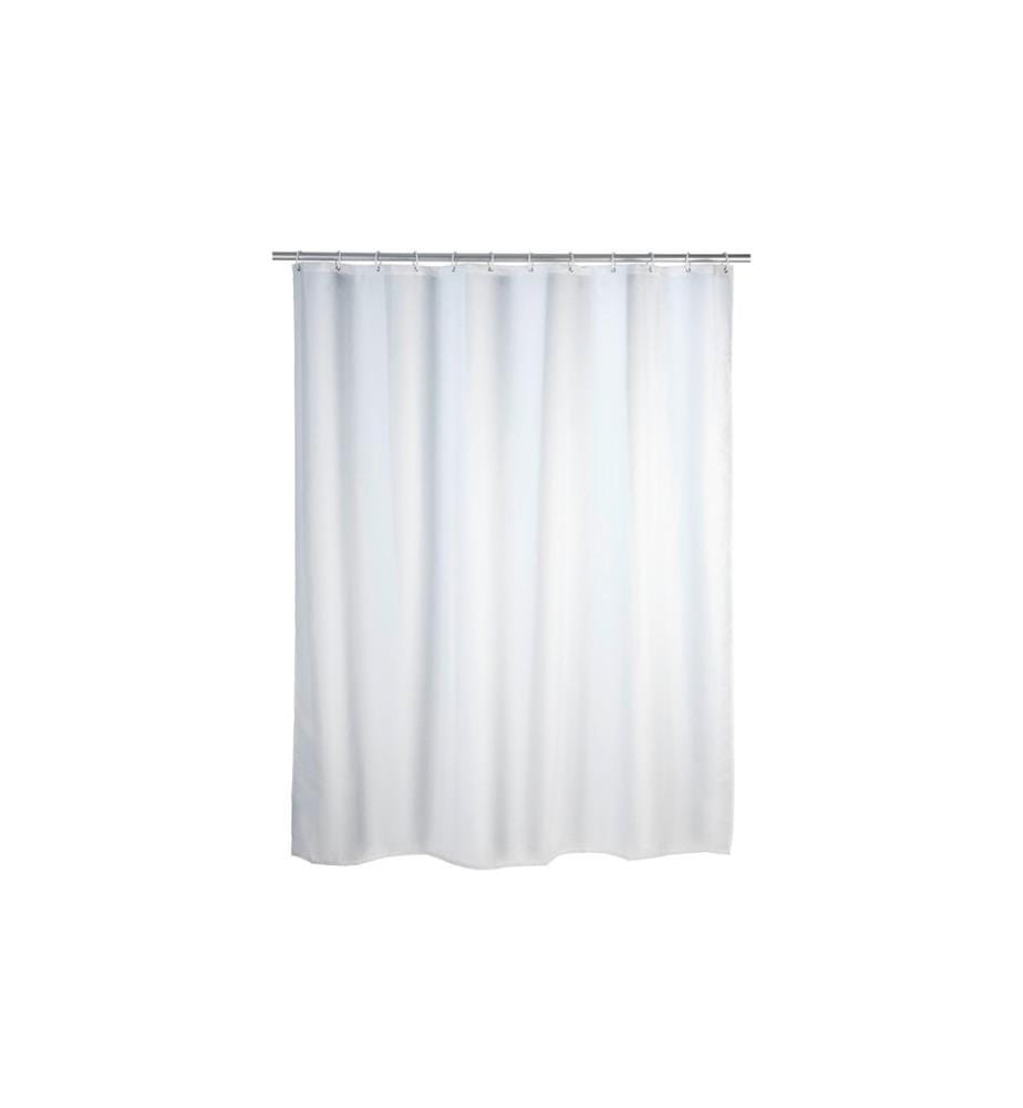 WENKO - Rideau de douche Uni 120 x 200 cm, Blanc