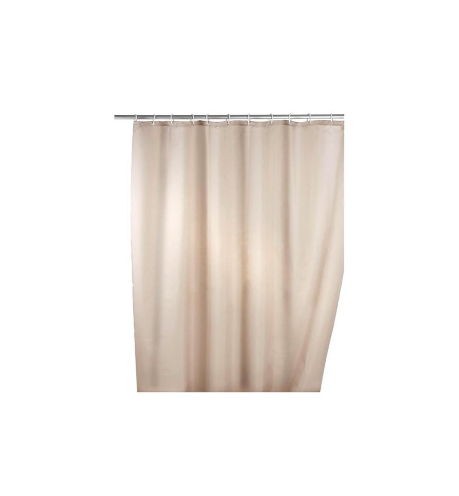 WENKO - Rideau de douche Anti-moisissure 180 x 200 cm, Beige