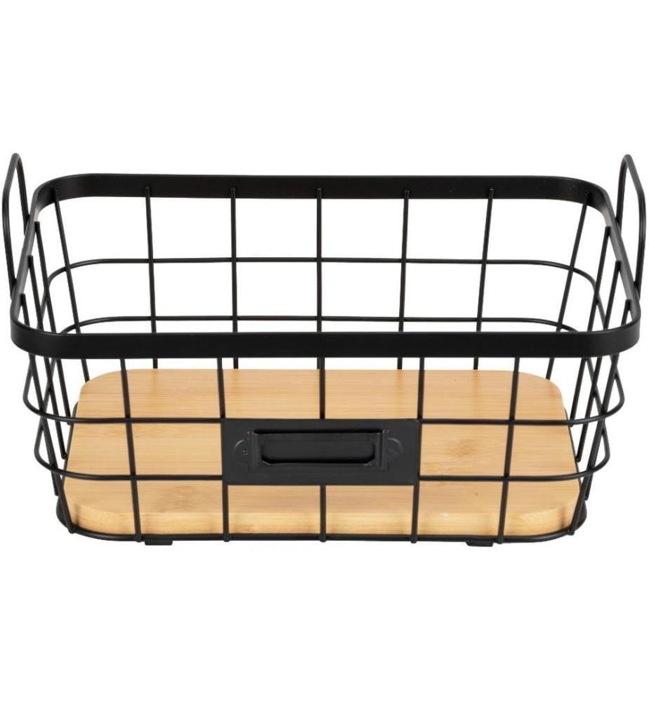 WENKO - Panier de rangement Antenza L Noir