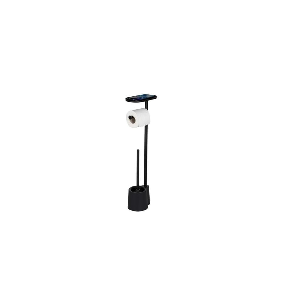 WENKO - Albella plastique acier inoxydable laqué mat, noir